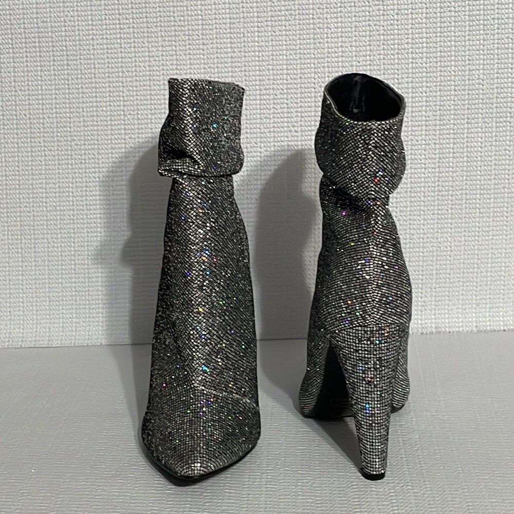 Yoky, sparkle/ glitter, silver booties.